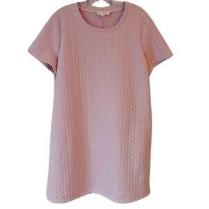 Listicle Baby Pink Quilted Dress Size Medium